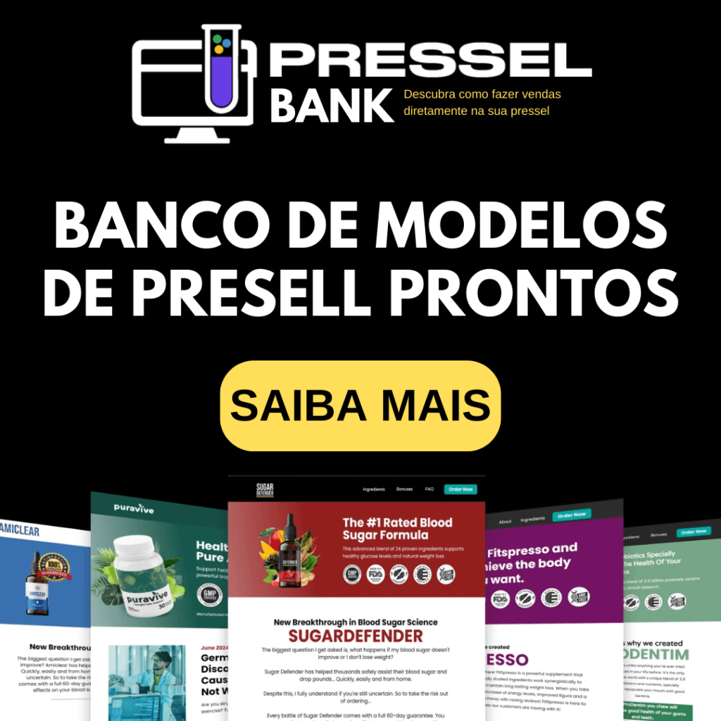 Presell Bank - Presell Pronta Para comprar