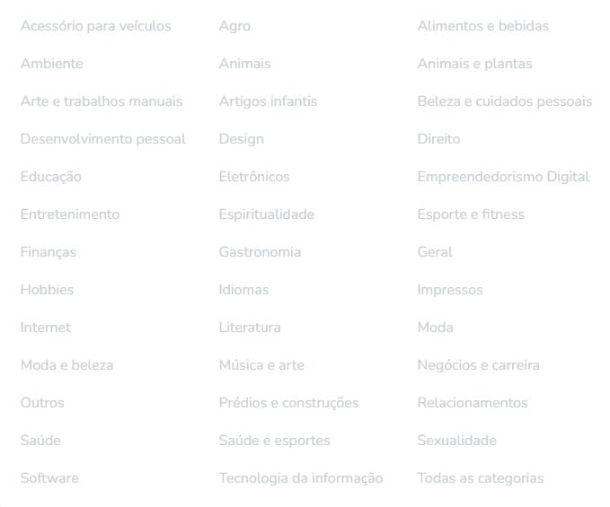 como se tornar afiliado hotmart - Categorias Hotmart