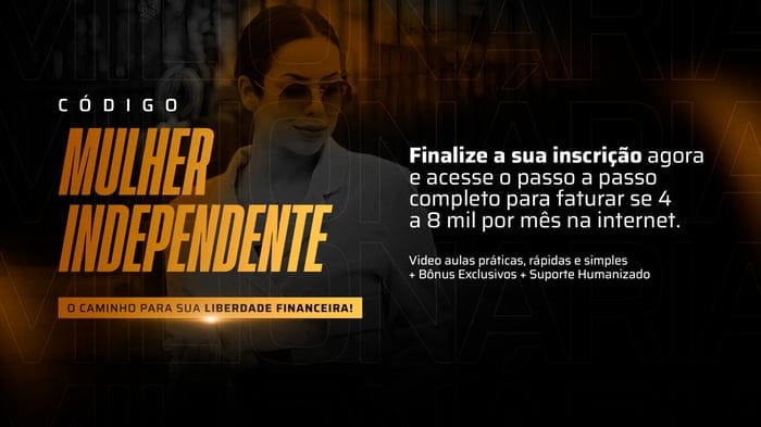 Codigo Mulher Independente - Banner Curso Suelen Mello