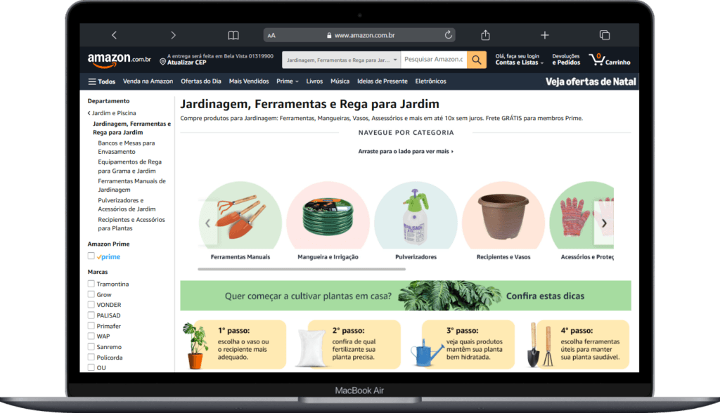 Jardinagem, Planta e Ferramentas Amazon