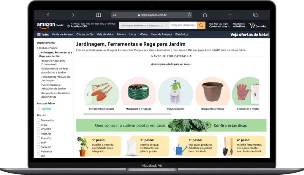 Jardinagem, Planta e Ferramentas Amazon