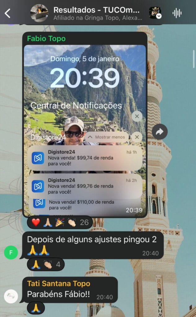 Resultado Aluno Mentoria Escala no Topo Ronaldo Ibrahim